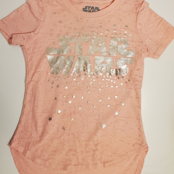 Star Wars Other - STAR WARS Girl's Pink & Silver Graphic T-shirt